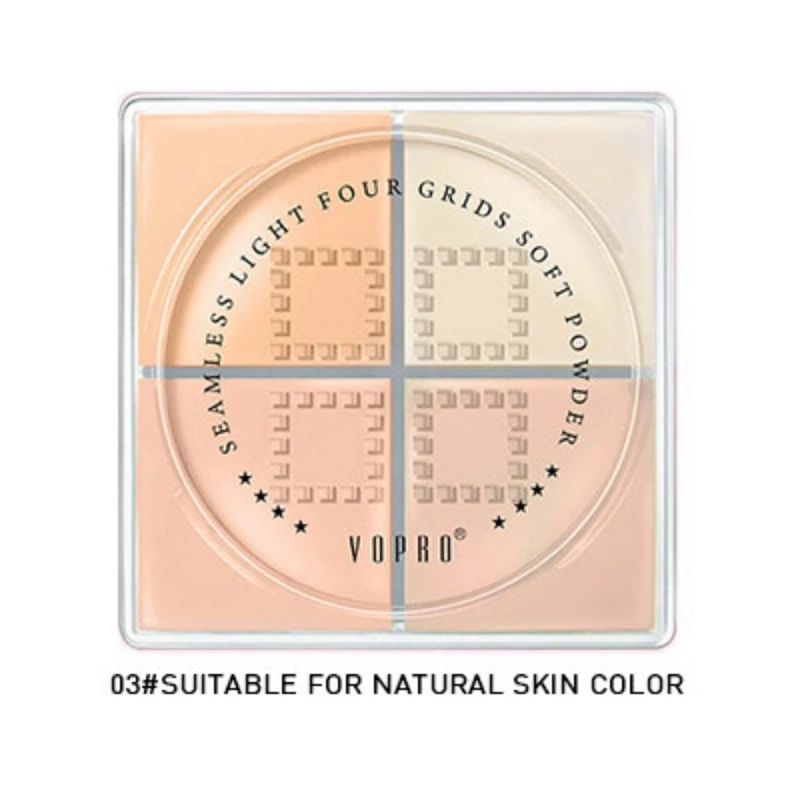 Silk Smooth Oil control набор из четырех сеток для макияжа, рассыпчатая пудра, водостойкий увлажняющий натуральный консилер, медовая пудра