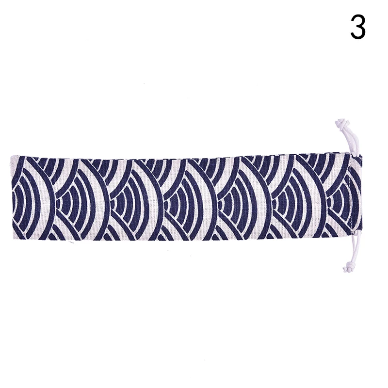 Cutlery Case Drawstring Bag Portable Tableware Storage Bag Cotton Linen Travel Spoon bag