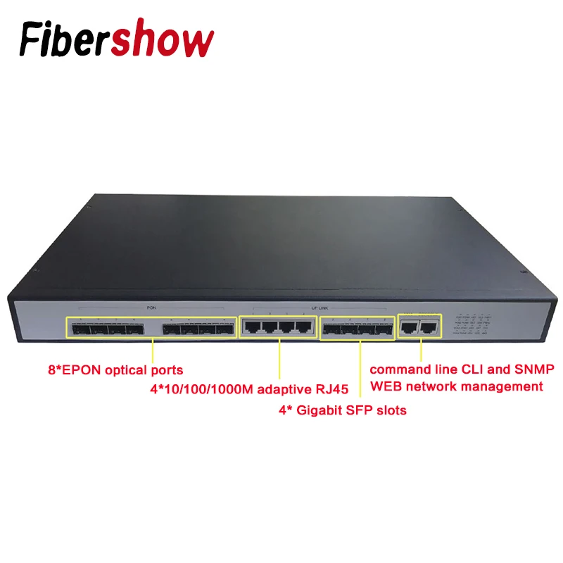 EPON OLT 8PON порты FTTH CATV Высокоплотный волоконно оптический кабель высокого качества