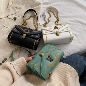 

2020 New Fashion Embroidery Bag Wild Chain Bag Shoulder Messenger Bag Net Red