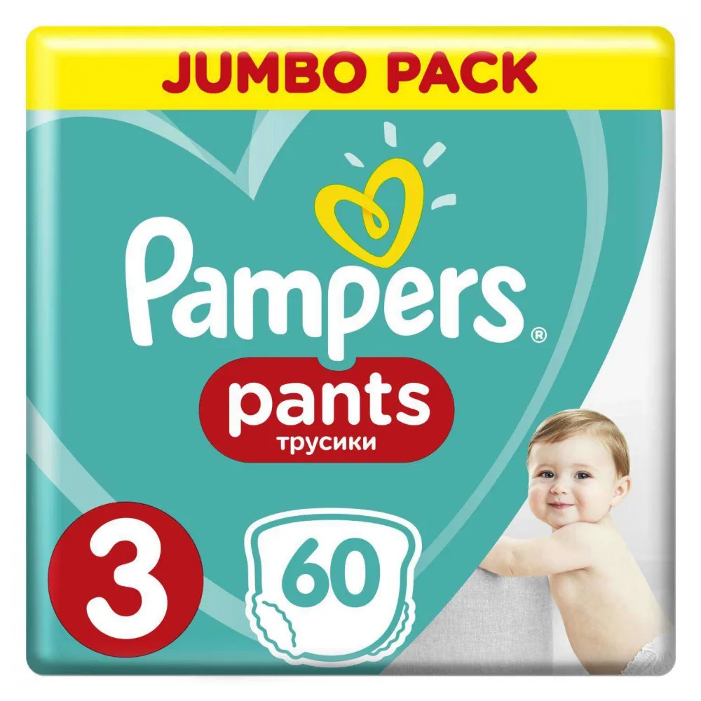 Трусики Pampers Pants 3(6-11 кг) 60 шт