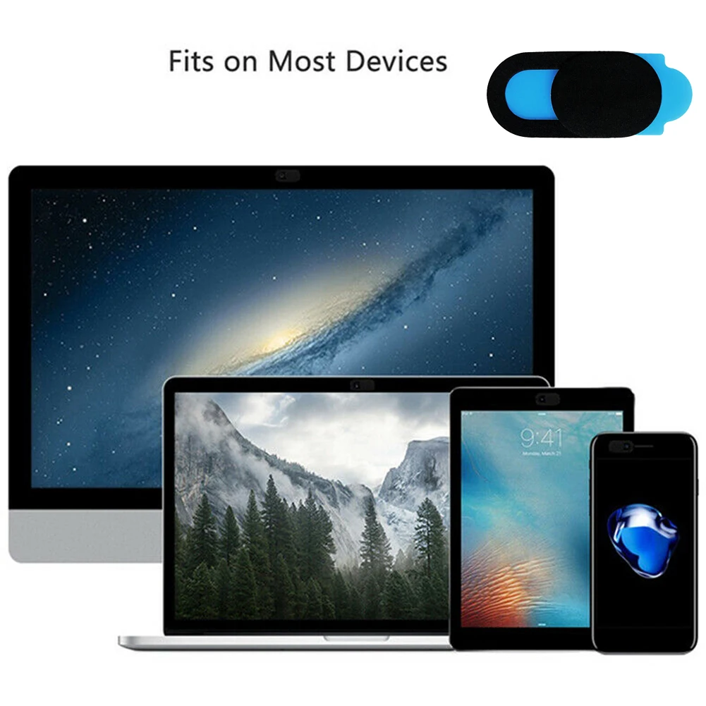 

3pcs 6pcs Security Privacy Protection Anti Scratch Ultra Thin Easy Apply Sticker Mobile Durable Solid Webcam Cover ABS Universal