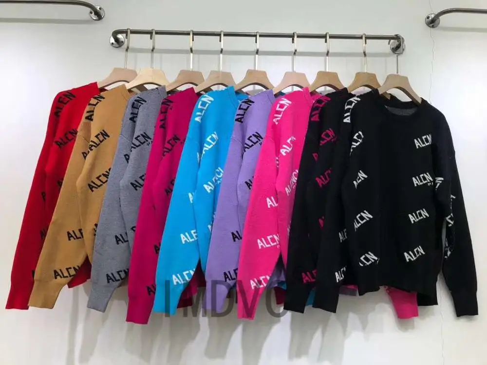 

Casual women Autumn winter sweater letter printed Classic design wool women's sweater fashion designer pullover tops