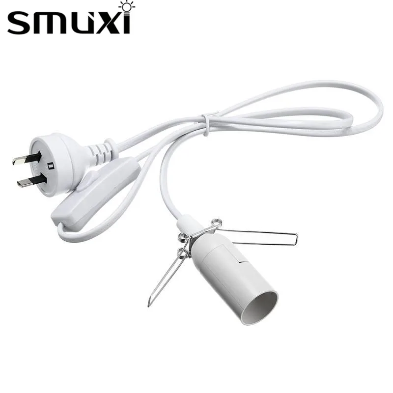 Smuxi 1/1. 2/1. 8/2M лампа c проводом базы лампа из гималайской соли Электрический Мощность с вкл/выкл переключатель US/EU/UK/AU разъем черный/белый