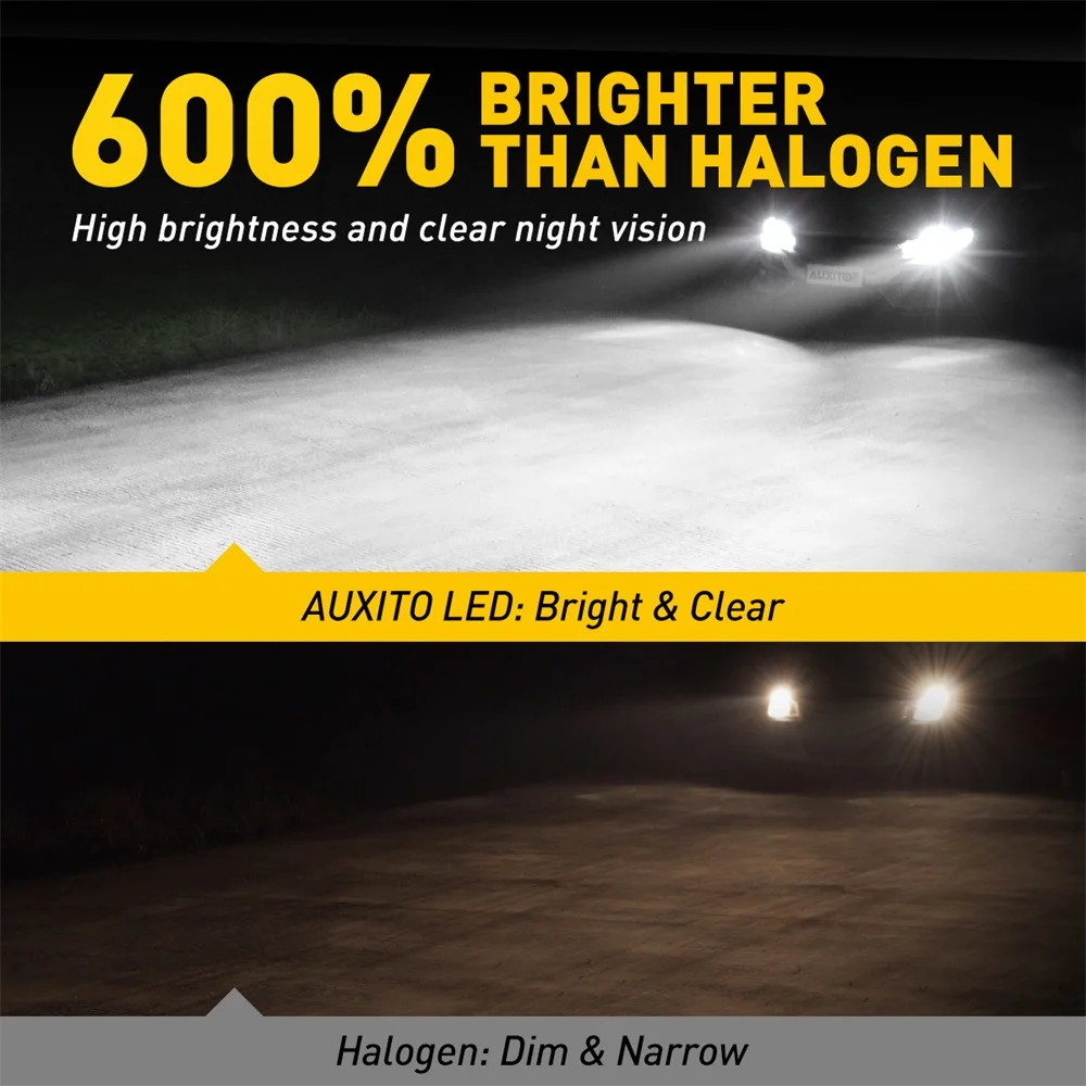 LED Car Headlight Bulb 2Pcs 20000Lm 100W H7 H9 H8 H11 H4 Canbus Error Free Hi/Lo Beam 9007 H16JP 9012 HIR2 6000K