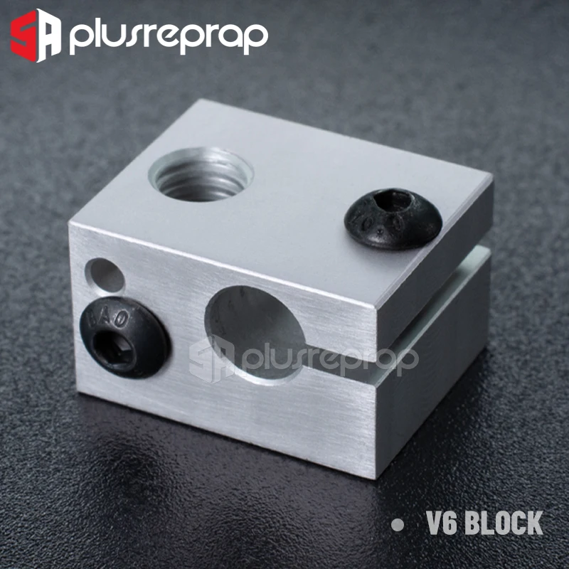 thermal print head 3D Printer Accessories Heated Block MK7 MK8 MK10 V5 V6 Volcano CR10 for Print Head Extruder J-head Aluminum Block printer motor