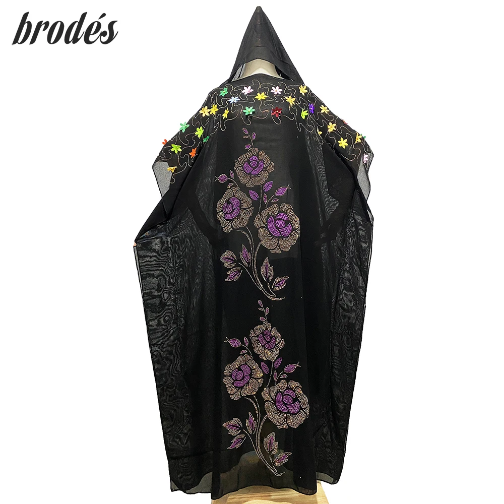 

2022 Fashion African Dresses for Woman Abaya Dubai Muslin Long Robe Islamic African Cotton Clothing Plus Size LH-CP01