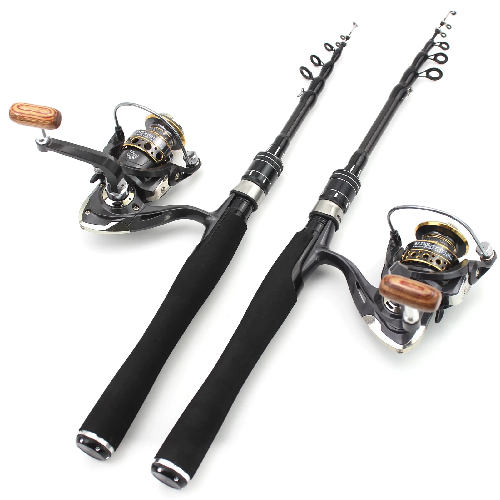 NEW 1.5M 1.8M ul power Telescopic Fishing Rod and reel set Carbon lure  fishing pole Travel Fishing Tackle Slow fly rod pesca - AliExpress