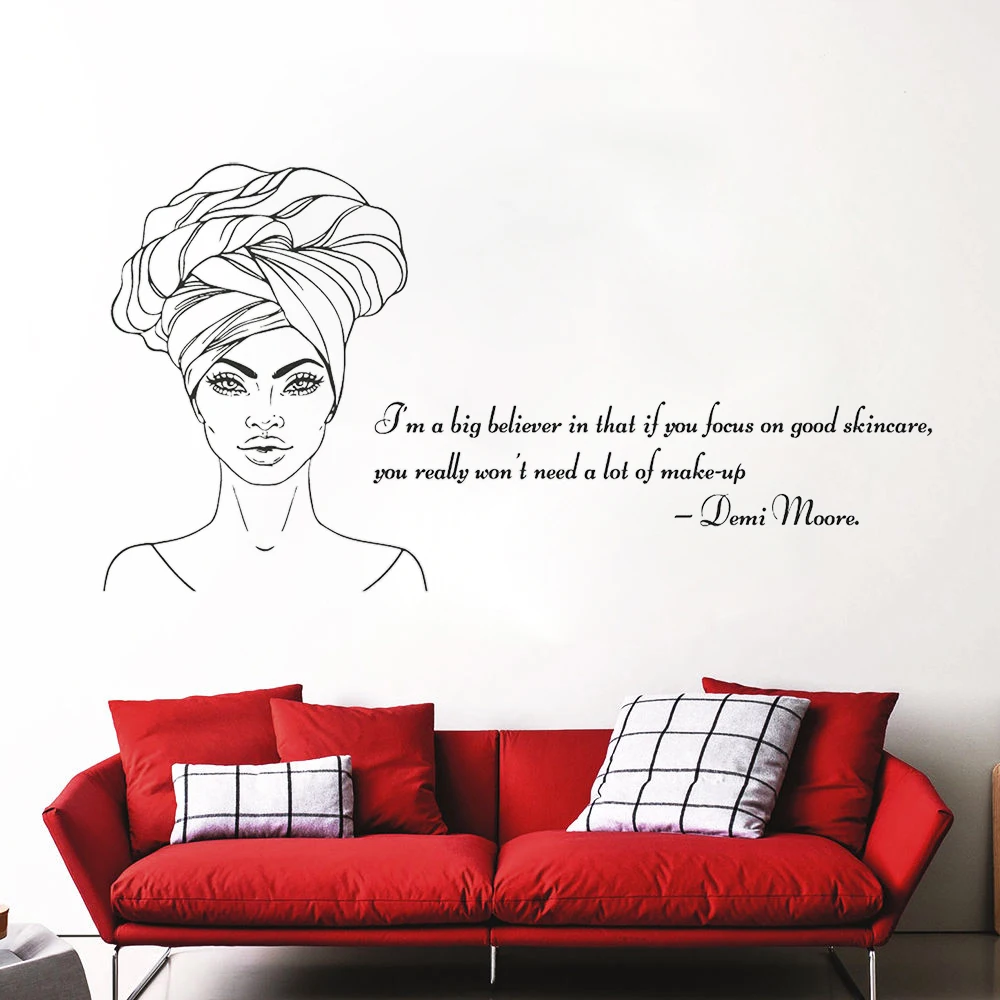 

I'm A Big Believer In That If You Focus Quotes Wall Stickers Mural Removable Vinyl Room Beauty Salon Decor Decals Poster DW21140