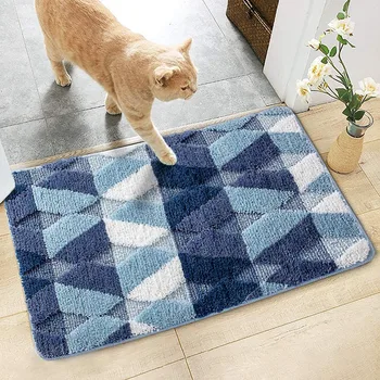 

Indoor Doormat Non Slip Entrance Door Mat Front Door Rugs Absorbent Dirt Trapper Machine Washable Bathroom Floor Mats Striped 20