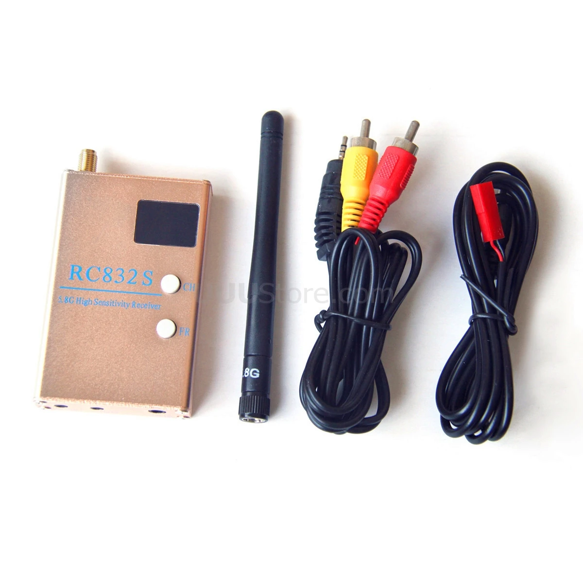 RC832S Receiver - FPV 5.8G 5.8GHz 48 Channels Video Receiver With A/V and Power Cables Same As RC832 RC832H For FPV Racing Drone 27