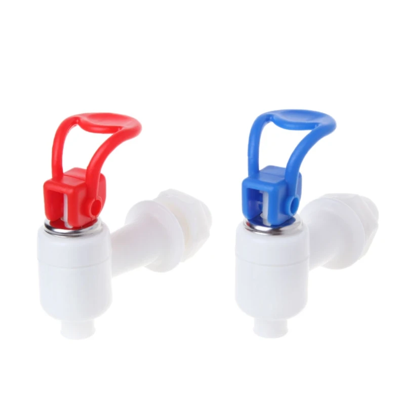 Home Plastic Replacement Push Type Water Dispenser Tap Faucet Red White