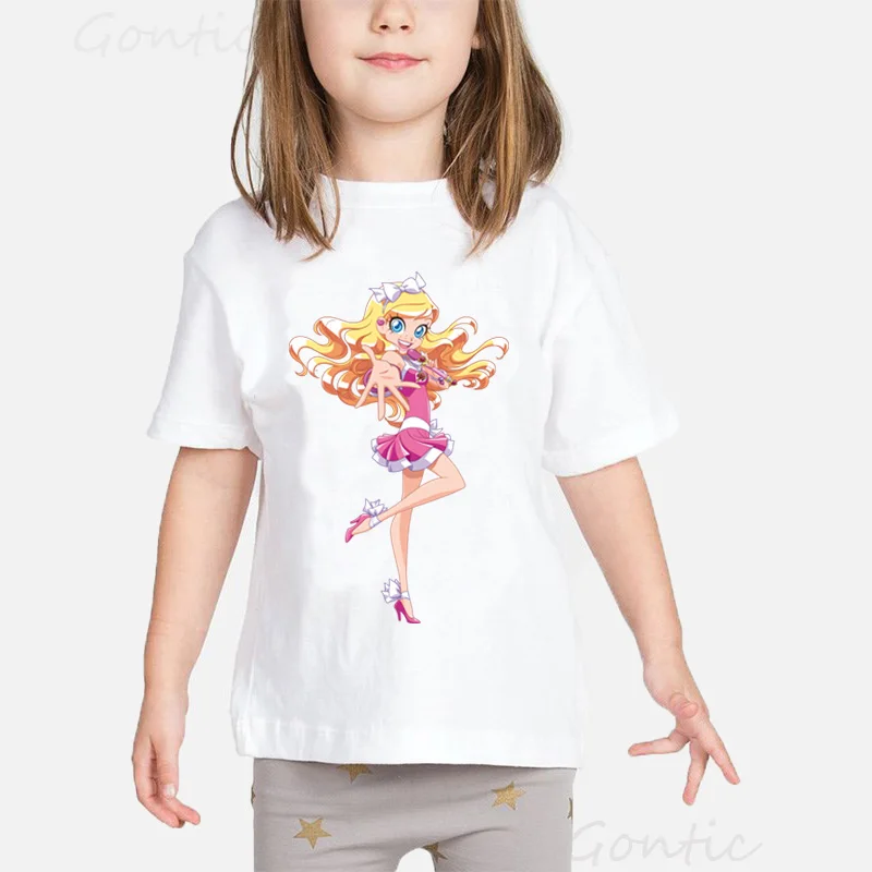 Волшебная футболка LoliRock для девочек Забавный дизайн мультяшный аниме отличная