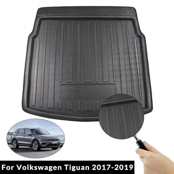 

Car Interior Cargo Liner Boot Tray Rear Trunk Cover Matt Mat Floor Carpet Kick Pad For Volkswagen For VW Tiguan 2017 2018 2019