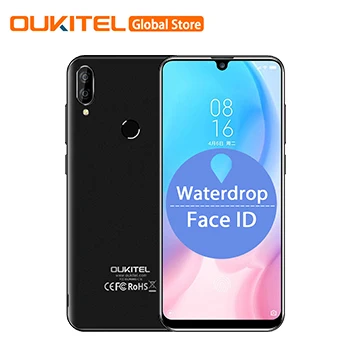 OUKITEL C16, 5,71 дюйма, HD+ 19:9, дроп, смартфон, отпечаток пальца, Android 9,0, MT6580P, 2 Гб ram, 16 ГБ rom, 2600 мАч, Разблокировка мобильного телефона