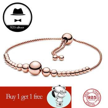 

FIT original pan bracelet for women authentic 100% 925 sterling silver charm chain snake bracelet fashion classic luxury jewelry