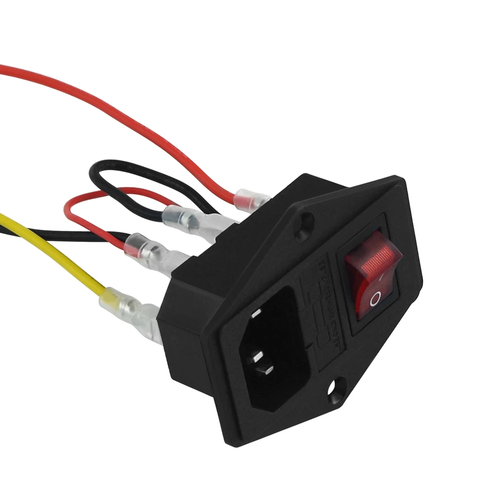 X Rocker Plug Socket 15a 220v Rocker Switch 15A 220V/110V Rocker Switch Power Socket Module ...
