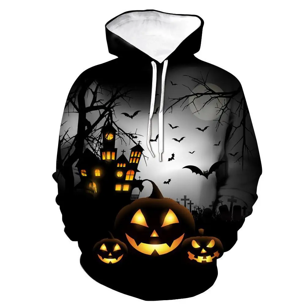 

GUMNHU3D Halloween Sweatshirt Women Zipper 2019Interesting Western Festivals Hoodie Sweatshirt Funny 3D Zipper Clothes