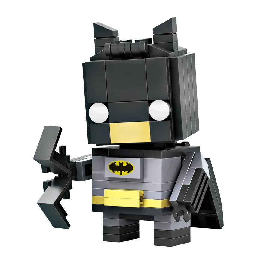 Строительные блоки LOZ супергерои Бэтмен Капитан Америка Тор железный Brick Heads