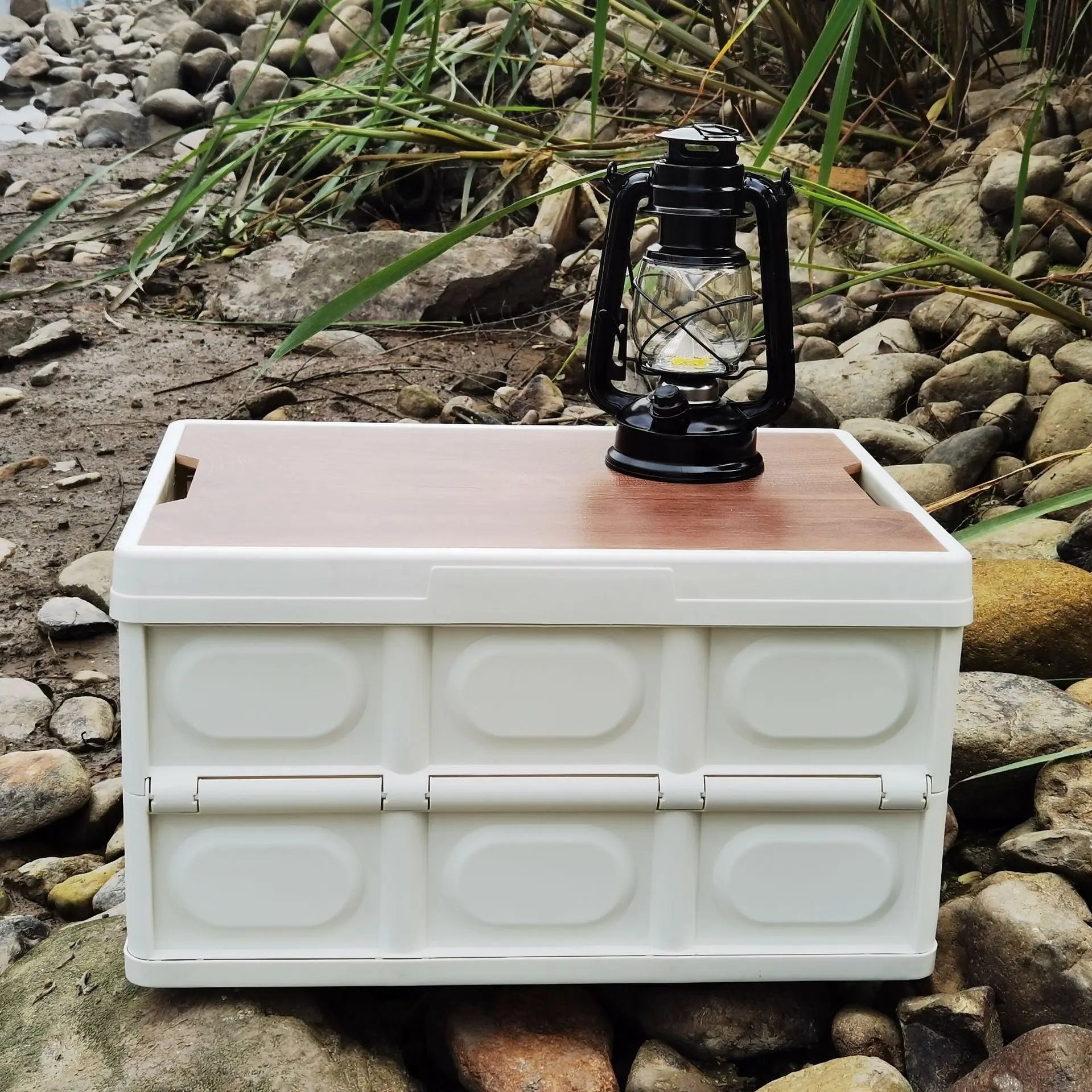 

Outdoor camping portable folding storage box plastic Vehicle Travel Container Collapsible Car Trunk Organizer