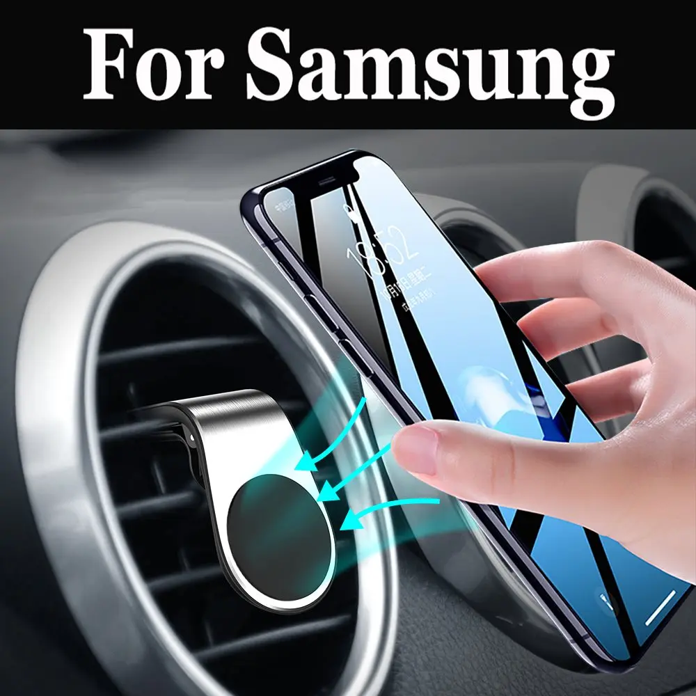 Car Magnetic Dashboard Cell Mobile Phone Stand silver For Samsung Galaxy Note 7 On5 On7 S7 Active EDGE S8 Xcover 4 | Мобильные