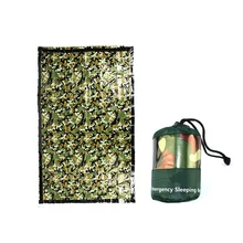 Многоразовое одеяло для выживания на открытом воздухе, для кемпинга, походов, выживания, спасательных, термальное одеяло, портативный водонепроницаемый спальный мешок