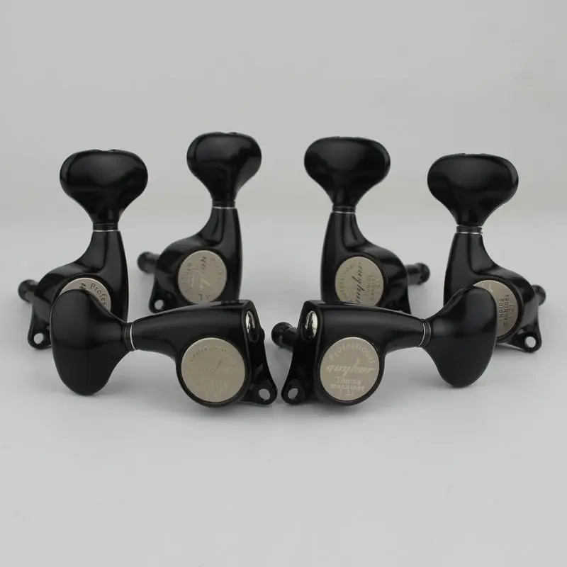 

Guyker 3R3L Guitar Machine Heads 1:21 Sealed Tuning Key Pegs Tuners Set Replacement for ST TL SG Style Electric Guitars Black