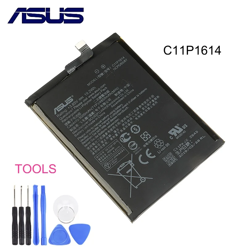 

Original ASUS C11P1614 Phone Battery For ASUS ZenFone 3S MAX Dual SIM TD-LTE ZenFone Pegasus 3S ZC521TL 5000mAh High Capacity