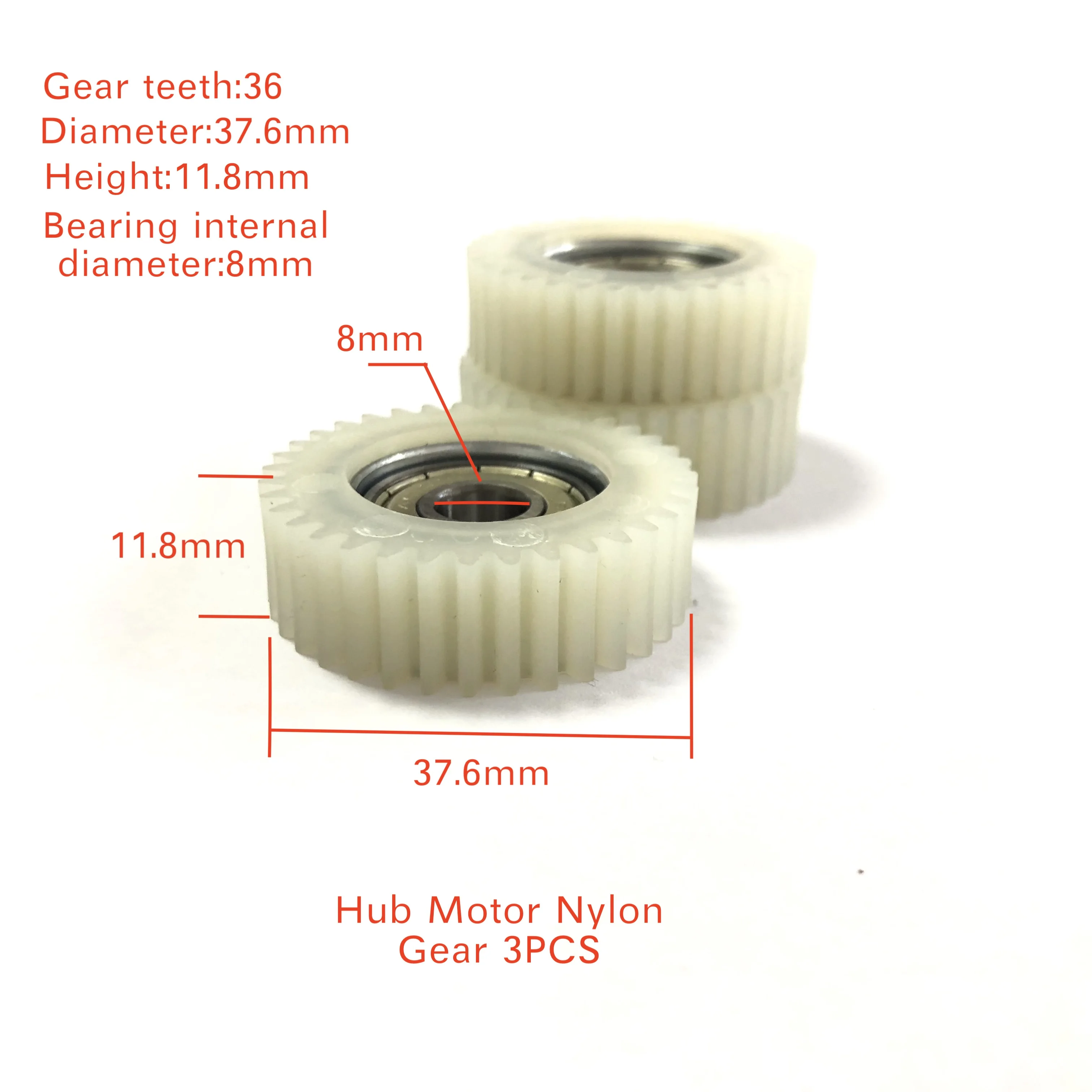 Geared Hub Motor 250w/350w Nylon Gear Set Mxus Xf07 Xf08 Spare Part For