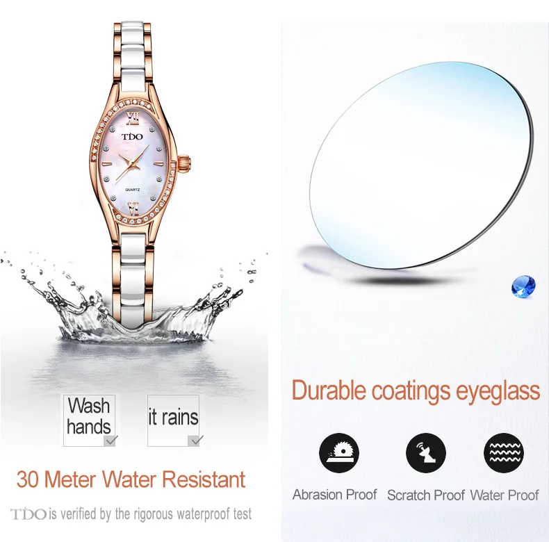Новая мода кварцевые модные студенческие Часы Montre Femme водонепроницаемый керамический ремешок женские повседневные наручные часы женский браслет платье для девочек