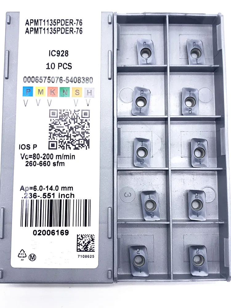 Рисунок 2 - фрезы APMT1135 PDER 76 IC928 APMT