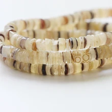 

One Full 22 Inch Strand Shell Heishi Disc Semiprecious Stone (B60)