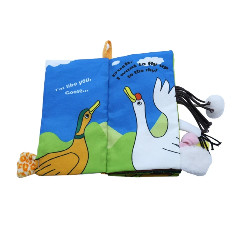 

Baby Toys Infant Book Early Development Cloth Books For Kids Learning Education Activity Books Animal Recognise