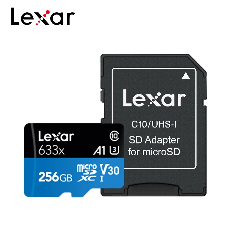 Lexar 633x оригинальная tf-карта A1 256 ГБ A2 512 ГБ Micro SD карта U3 C10 V30 SDXC Max 95 МБ/с./с карта памяти с адаптером