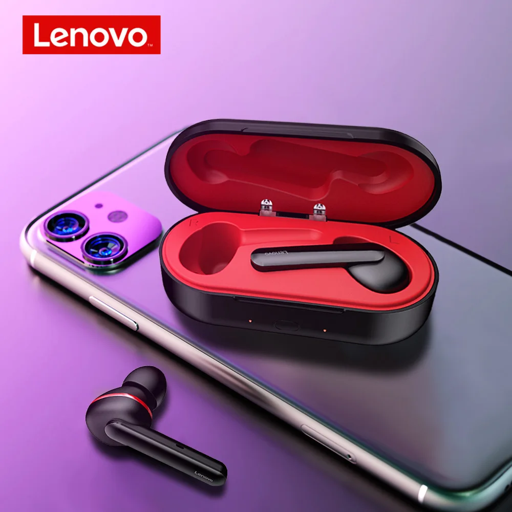 Наушники Lenovo HT28 TWS настоящие беспроводные наушники Bluetooth 5 0 глубокие басы HD стерео