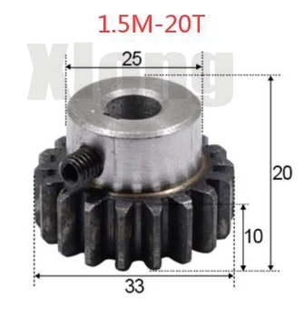

2pcs/lot 1.5M-20Teeths Inner Hole:8mm Boss Gear Spur Gear