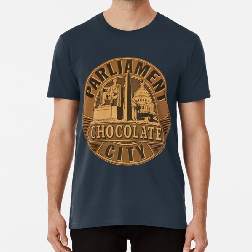 Партии шоколадный город: Официальная футболка Merch Джордж Клинтон функция