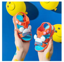  LZH Summer Fashion Baby Children's Slippers Boys Girls Soft Bottom Outdoor Infant Children Cartoon Cute Sandals 2 to 5 Years 
