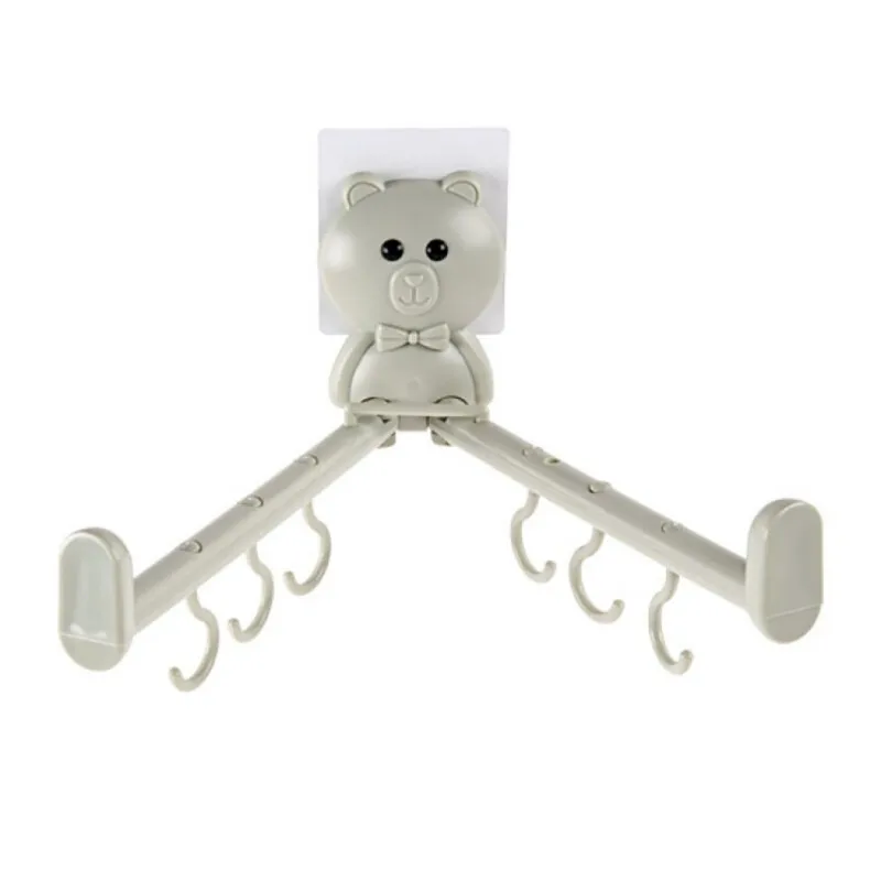1pc Kitchen Basin Rack Toilet Wall Hanging Panda Rack Washbasin Rack Multi-function Traceless Towel Rack - Цвет: A