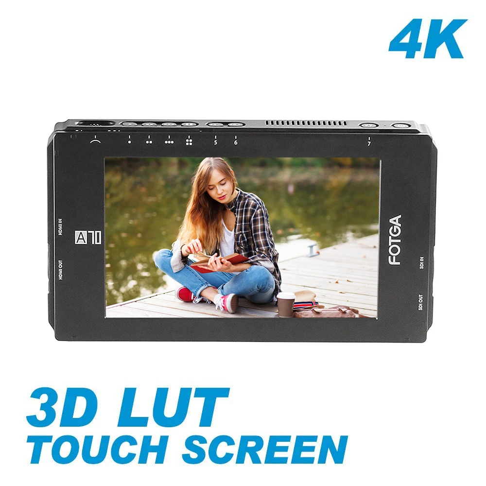 FOTGA A70/A70T/A70TL/A70TLS " сенсорный экран FHD ips видео накамерный полевой монитор 3D LUT 3g SDI/4 K HDMI вход/выход 1920x1080