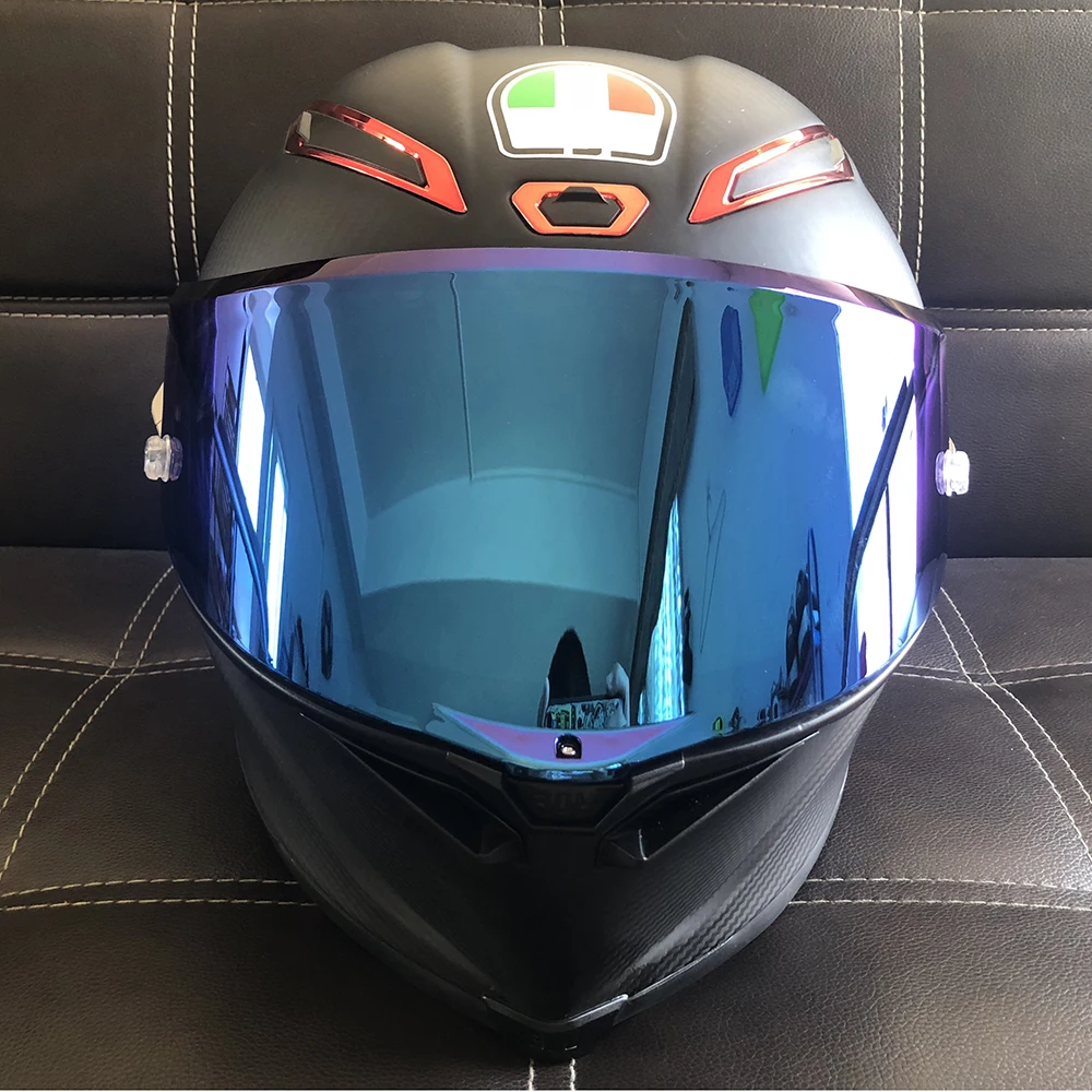 Occhiali per visiera per casco da moto a 11 colori lenti adatte per AGV  Pista GP RR corsa R GPR 70th anniversary|Helmets| - AliExpress