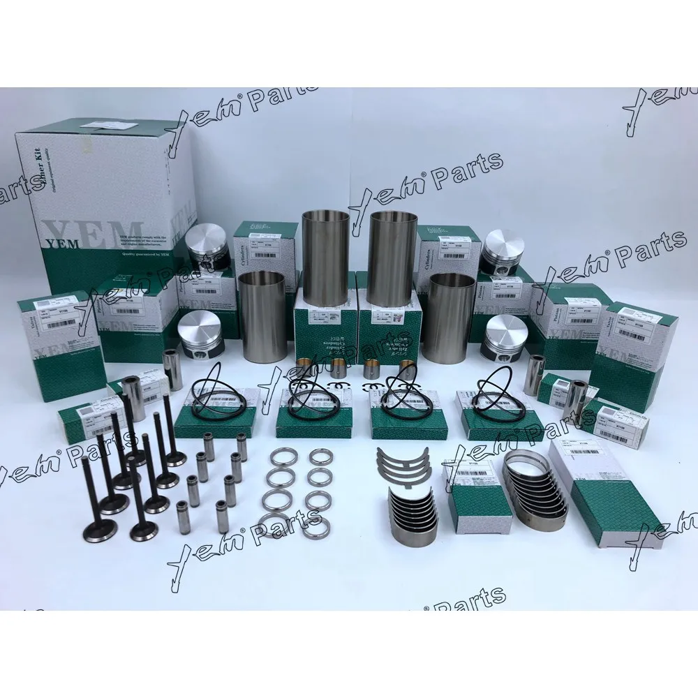 

V1100 Overhaul Repair Kit With Piston Ring Full Gasket Set Bearing Valves For Kubota Engine Parts