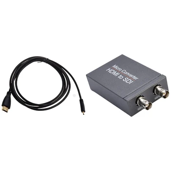 

1 Set Hdmi To Sdi with Power Mini 3G Hd Sd-Sdi Video Converter Adapter & 1 Pcs Hdmi To Micro- Hdmi Cable (6 Feet)