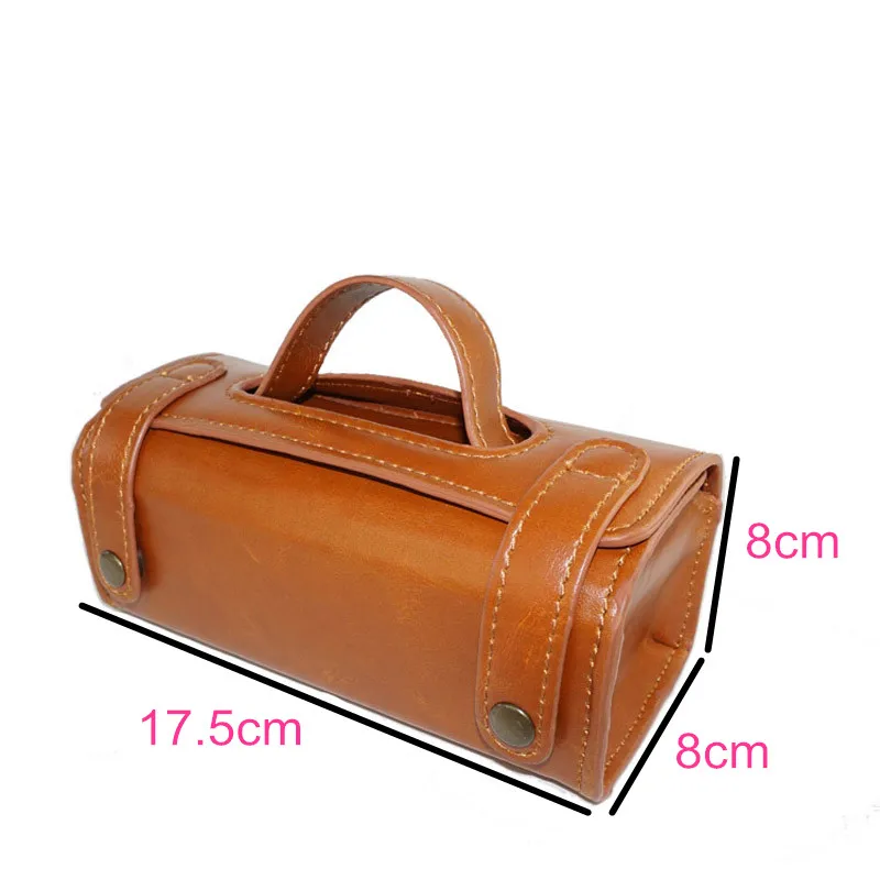 Manual Shaving Razor Portable Shaving Brush Travel PU Leather Bag For 2 edges Safety Razors Box 2
