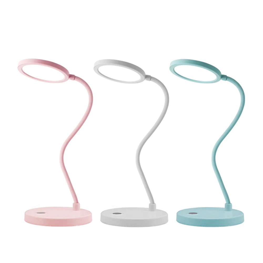 Портативный USB Перезаряжаемые светодиодный Складная Настольная лампа с защитой