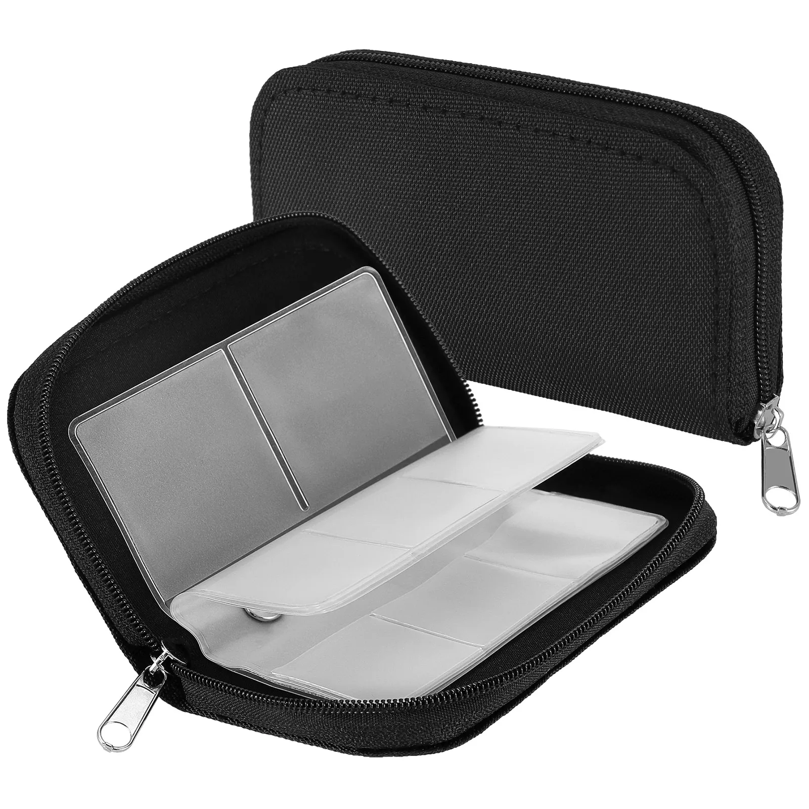 Black 22 slots Memory Card SD card Storage Carrying Pouch Holder Wallet Case Bag