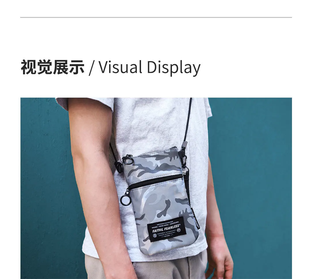Xiaomi FAITH& FEARLESS FF-CF сумка для карт износостойкая ткань текстура твердая молния разумная емкость для iPhone ключ бумага