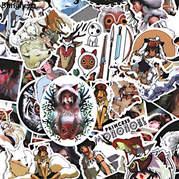 

Blinghero Princess Mononoke Stickers 52Pcs/set Cartoon Stickers Photo Decals For Kids Refrigerator Stickers Wall Stickers BH0133