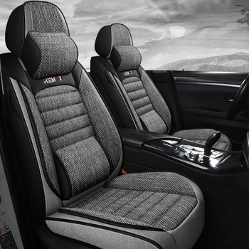 

Full Coverage flax fiber car seat cover auto seats covers for audi a5 sportback b9 a6 c5 c6 c7 4f avant allroad a7 q3 q5 q7 s3