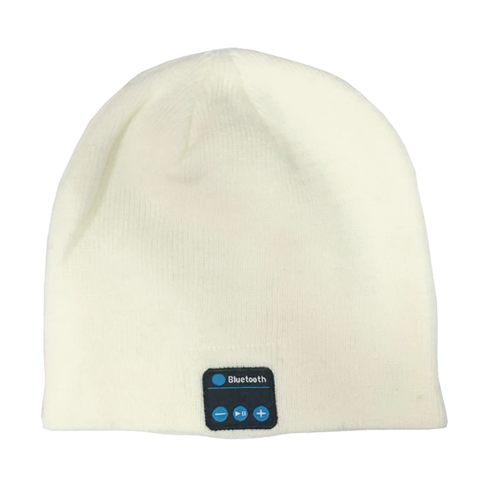 Winter Bluetooth USB Rechargeable Music Headset Warm Knitting Beanie Hat Cap Breathable Men Gorras Hats Warm Casual Lady Beanies 4